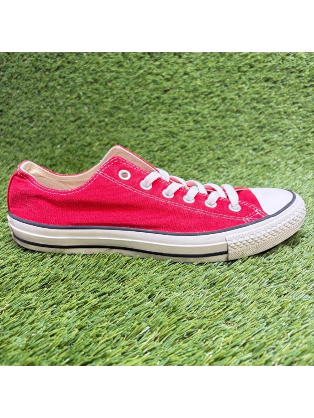 Converse CTAS OX Mens Size 8 Womens Size 10 Red Athletic Skate Shoes Sneakers
